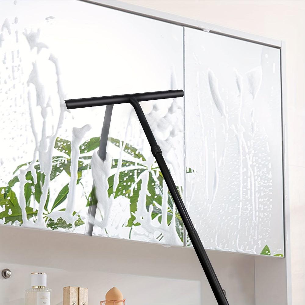 Long Reach Shower Squeegee with Adjustable Handle