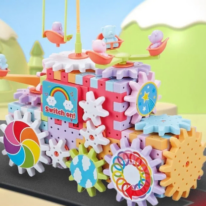 Colorful Spinning Wooden Building Blocks Set