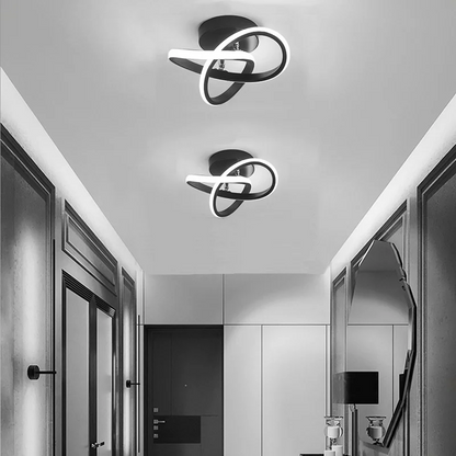 Modern Black LED Ceiling Fixture