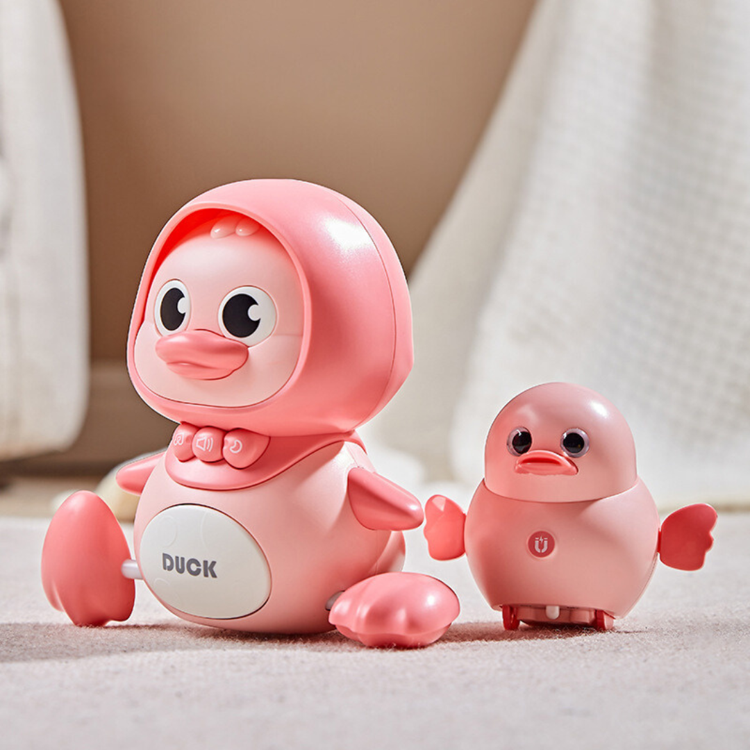 Cute Quacking Duck Family Figure Toy