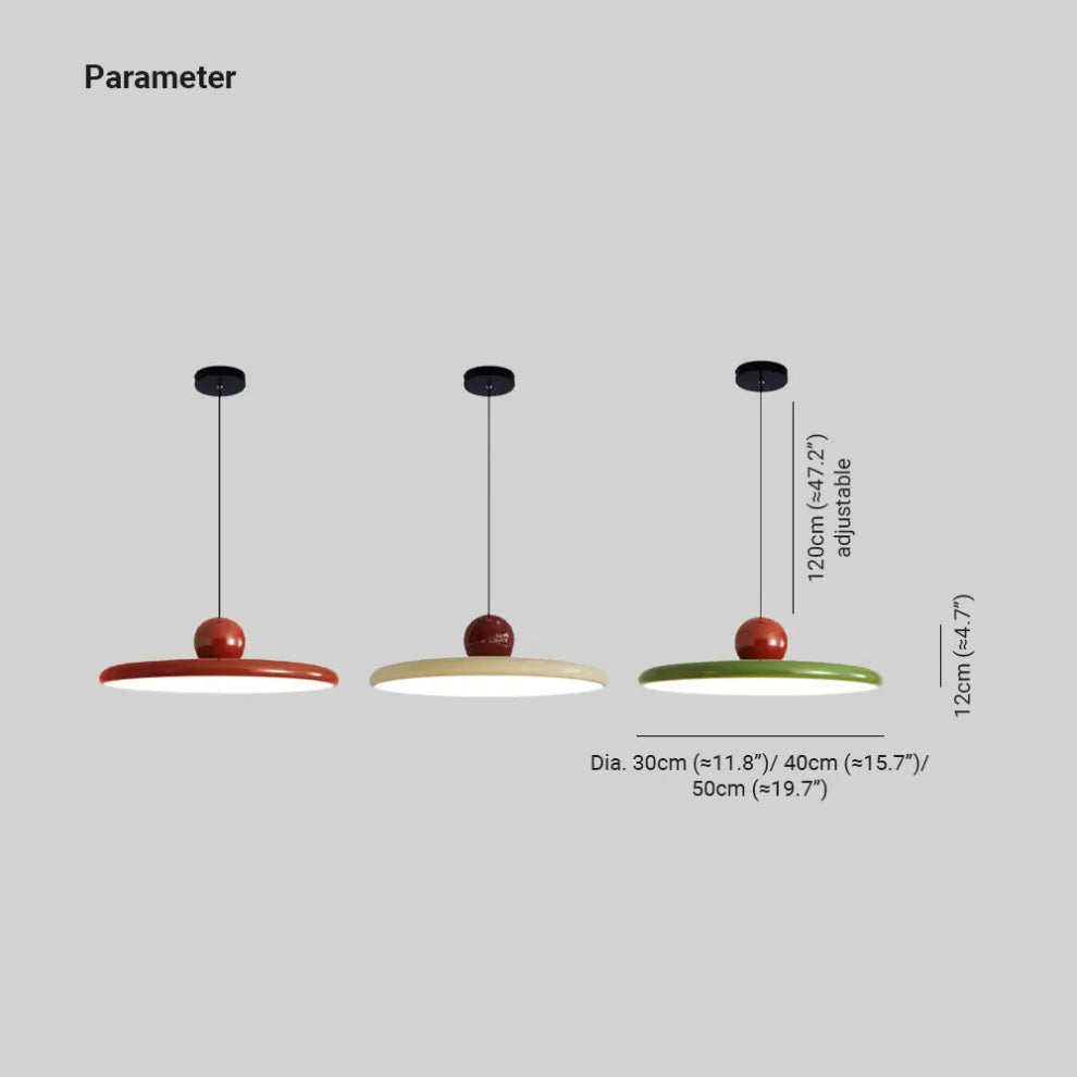 Minimalist Metal LED Pendant Light Modern Style