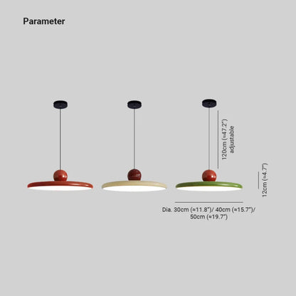 Minimalist Metal LED Pendant Light Modern Style