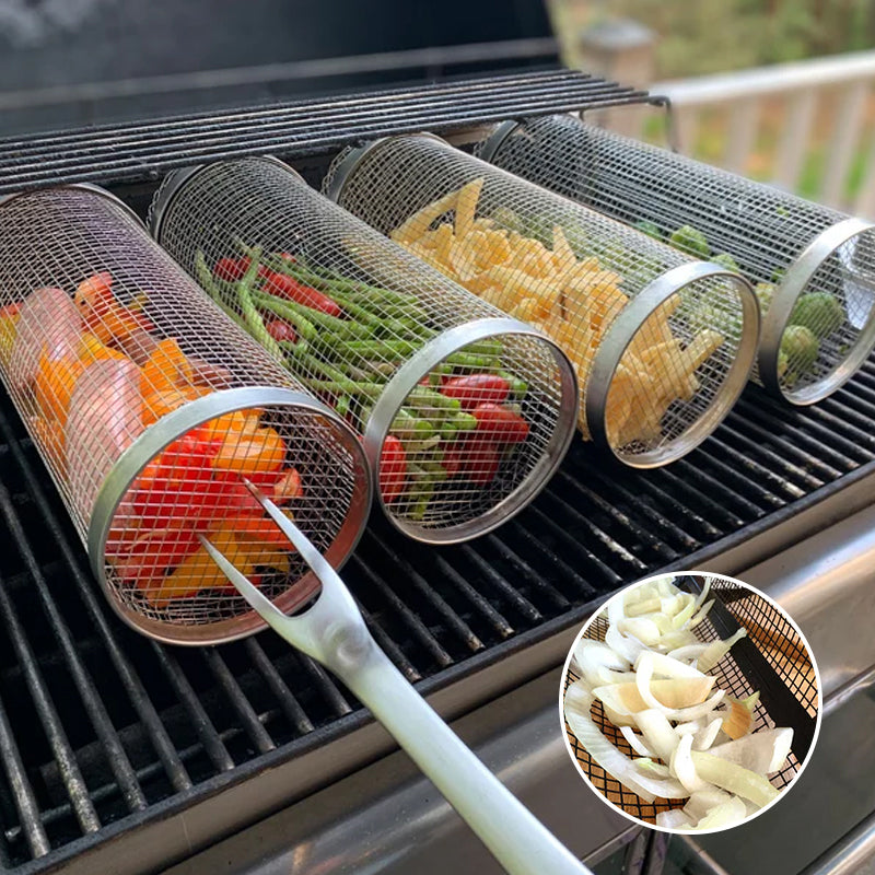 Round BBQ Grill Cooking Basket