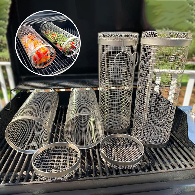 Round BBQ Grill Cooking Basket