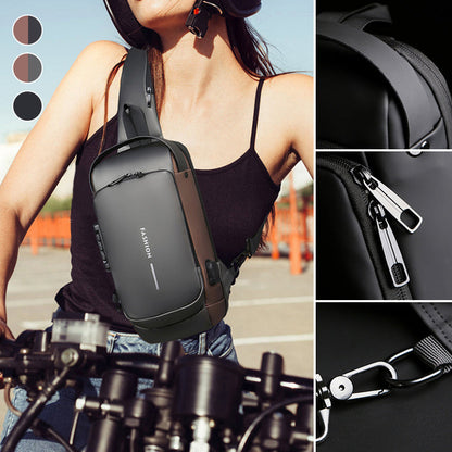 Secure USB Crossbody Sling Travel Bag