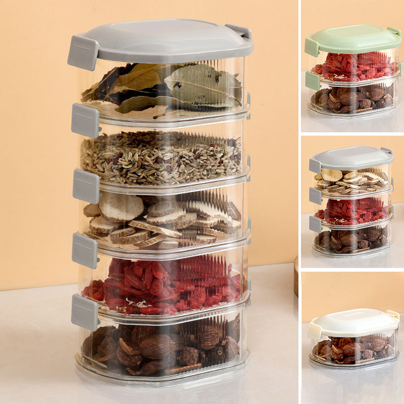 Spice Organizer Multi Compartment Storage Container