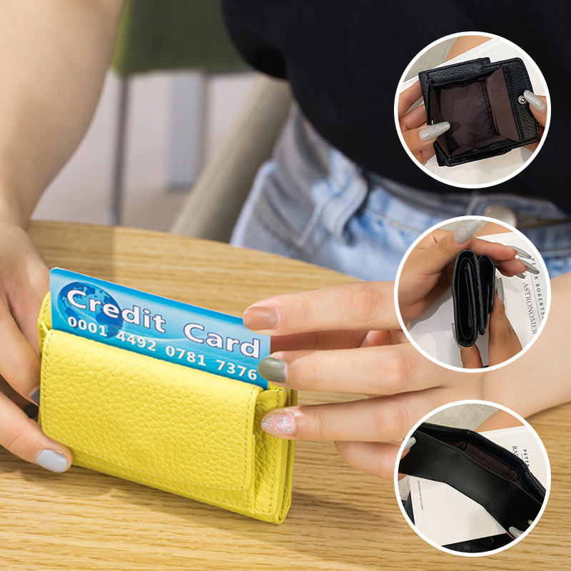 Compact Ladies Mini Fold Wallet