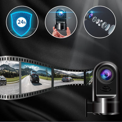 Compact 1080P HD Car Dash Cam with 360 Rotation