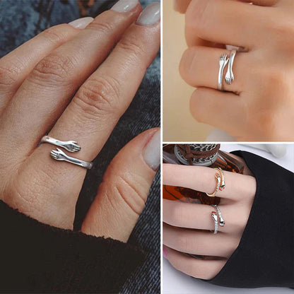 Lovely Heart Shaped Hug Ring