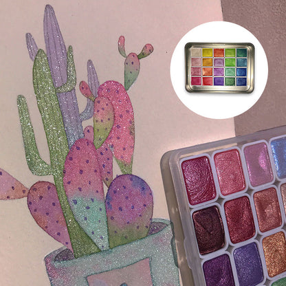 Vibrant 20 Color Watercolor Art Set