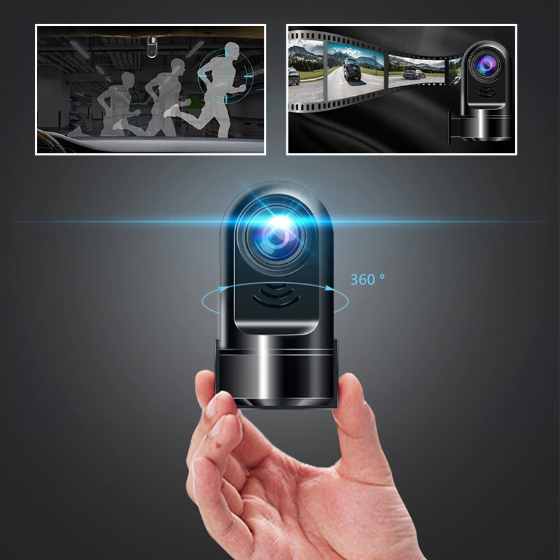 Compact 1080P HD Car Dash Cam with 360 Rotation