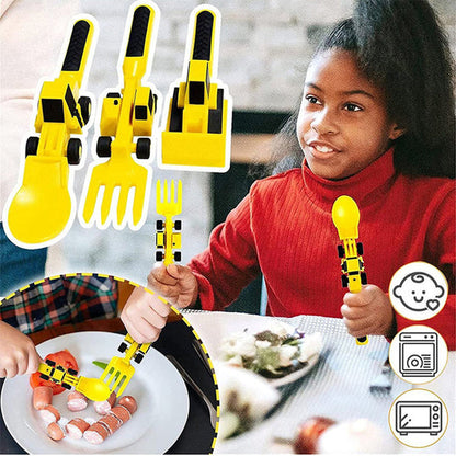 Fun Kids Construction Utensil Set