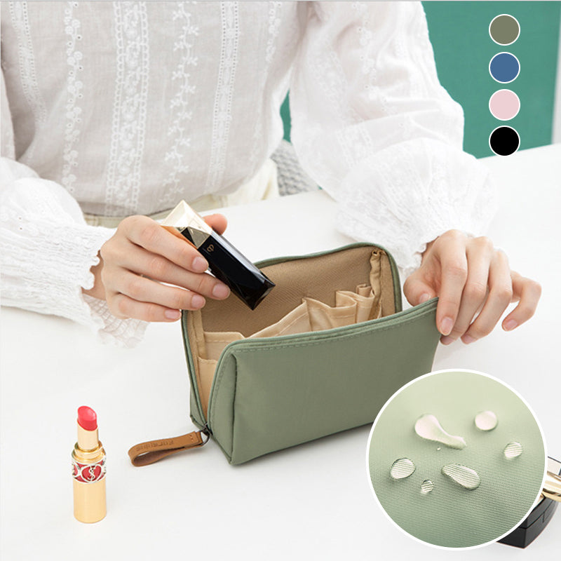 Spacious Double Zip Makeup Pouch