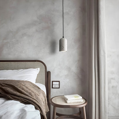 Rustic Concrete Hanging Lamp for Modern Home Decor