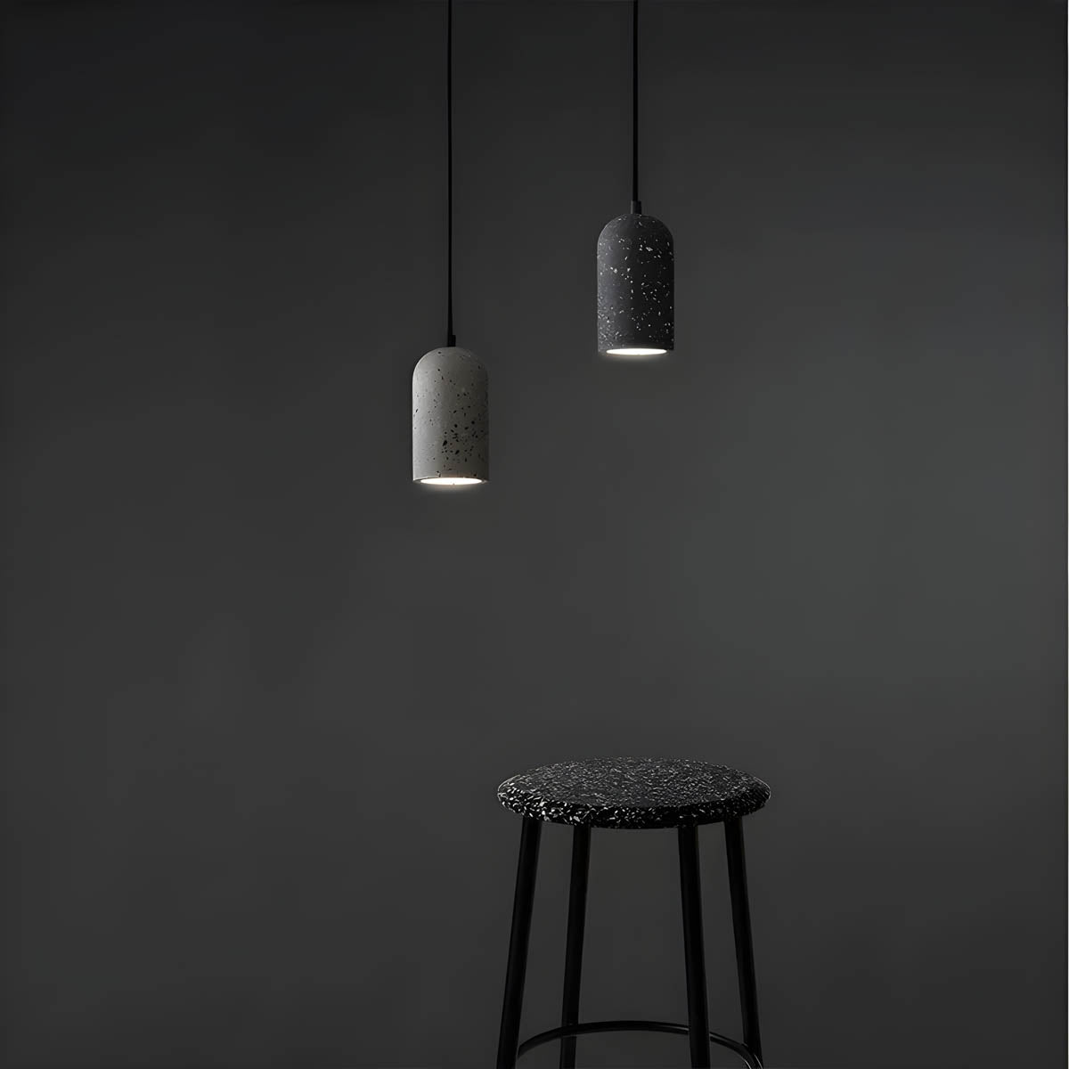 Rustic Concrete Hanging Lamp for Modern Home Decor - Befez