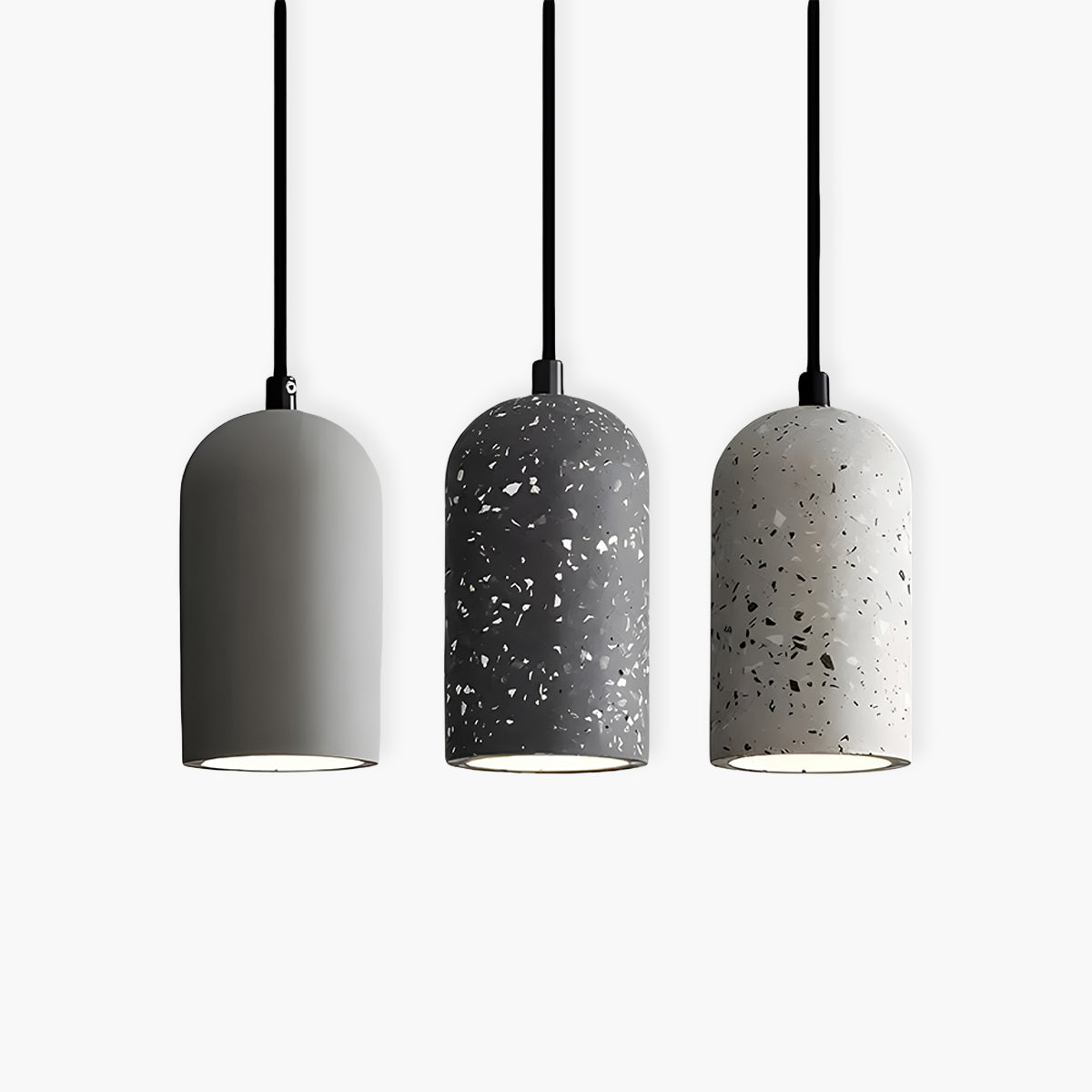 Rustic Concrete Hanging Lamp for Modern Home Decor