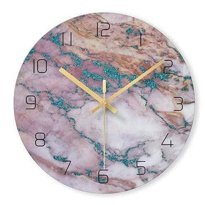 Befez | Olive - Luxury Marble Effect Wall Clock