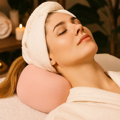 Contoured Memory Foam Face Pillow for Stomach Sleepers