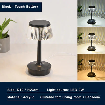 Stylish Crystal Portable Desk Lamp
