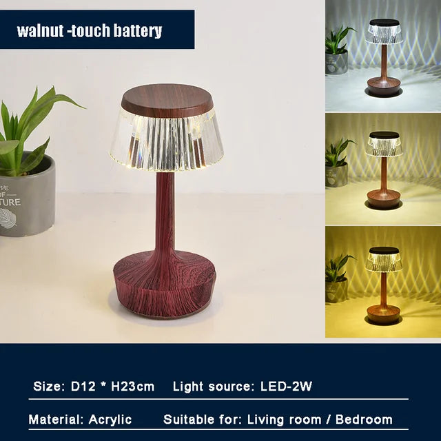 Stylish Crystal Portable Desk Lamp
