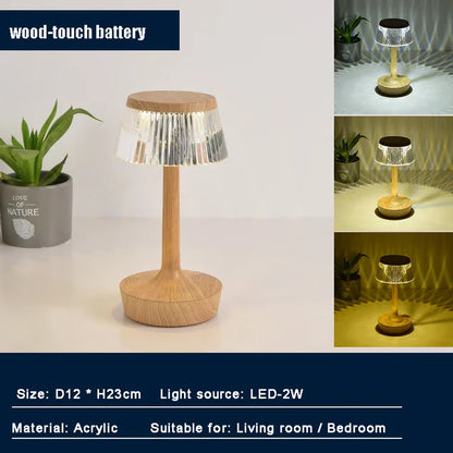 Stylish Crystal Portable Desk Lamp