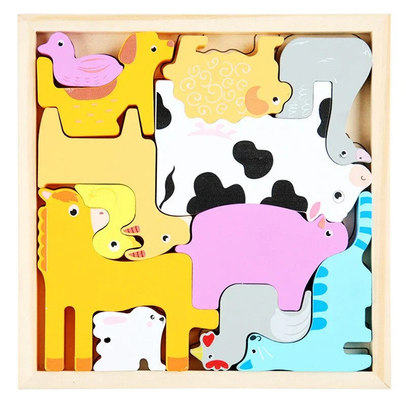 Challenging Wooden Shape Sorting Puzzle