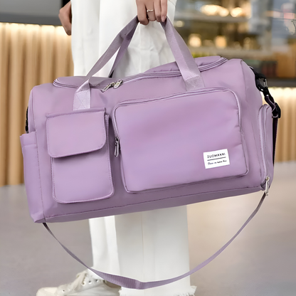 Waterproof Travel Duffel Bag with Shoe Pocket
