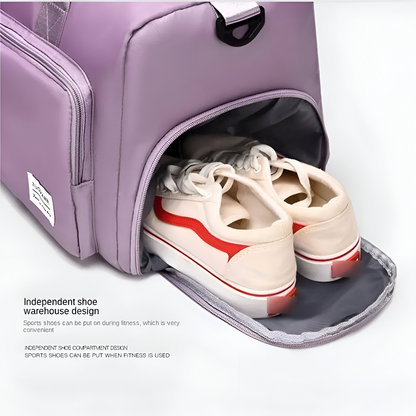 Waterproof Travel Duffel Bag with Shoe Pocket