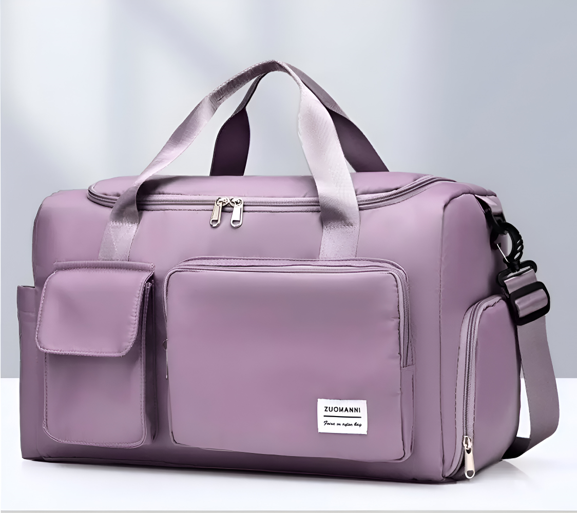 Waterproof Travel Duffel Bag with Shoe Pocket
