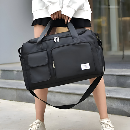 Waterproof Travel Duffel Bag with Shoe Pocket