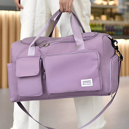 Waterproof Travel Duffel Bag with Shoe Pocket