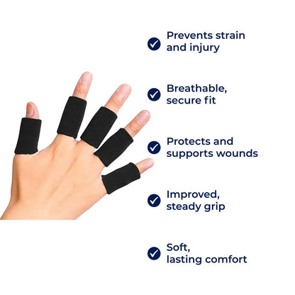 Soft Protective Finger Sleeves for Sports & Daily Wear