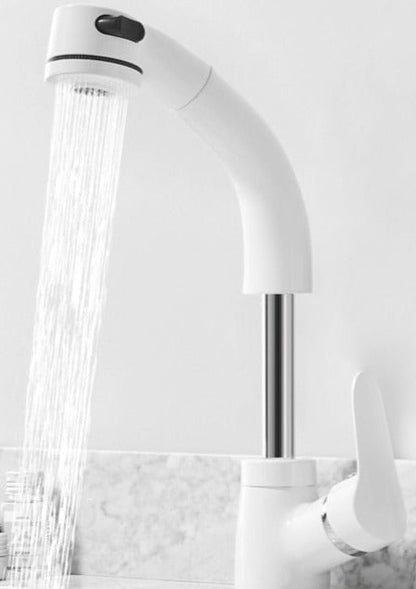 Befez Modern Pull-Out Bathroom Faucet Chrome Finish
