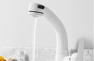 Befez Modern Pull-Out Bathroom Faucet Chrome Finish