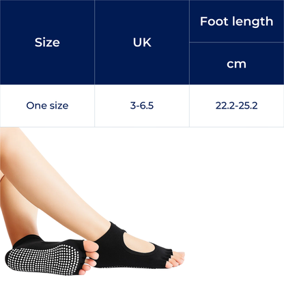 Women's Non Slip Yoga Socks - Breathable Grip Sole