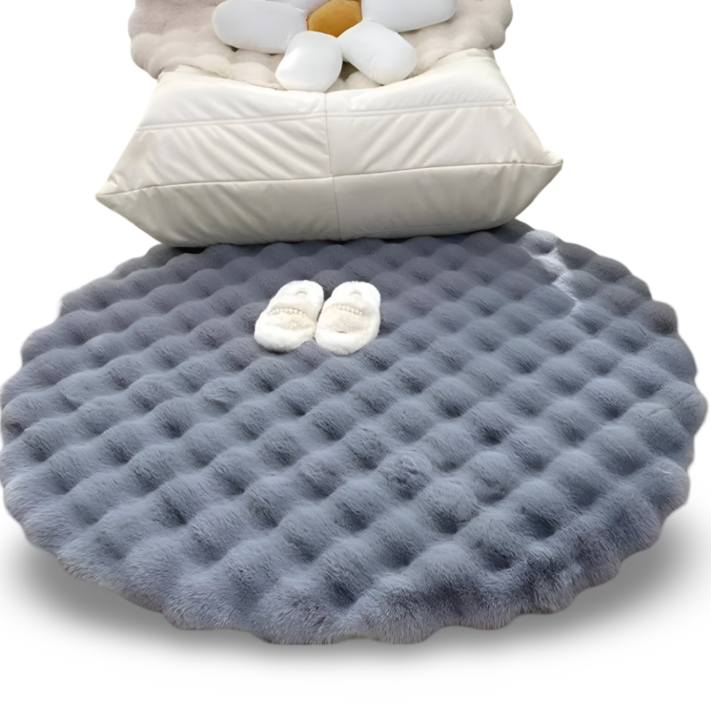 Plush Round Non Slip Door Mat – Warm Home Decor