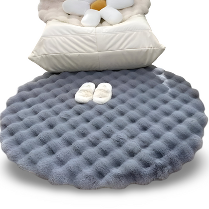 Plush Round Non Slip Door Mat – Warm Home Decor