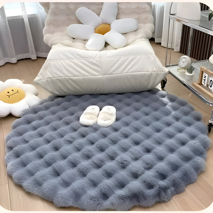 Plush Round Non Slip Door Mat – Warm Home Decor