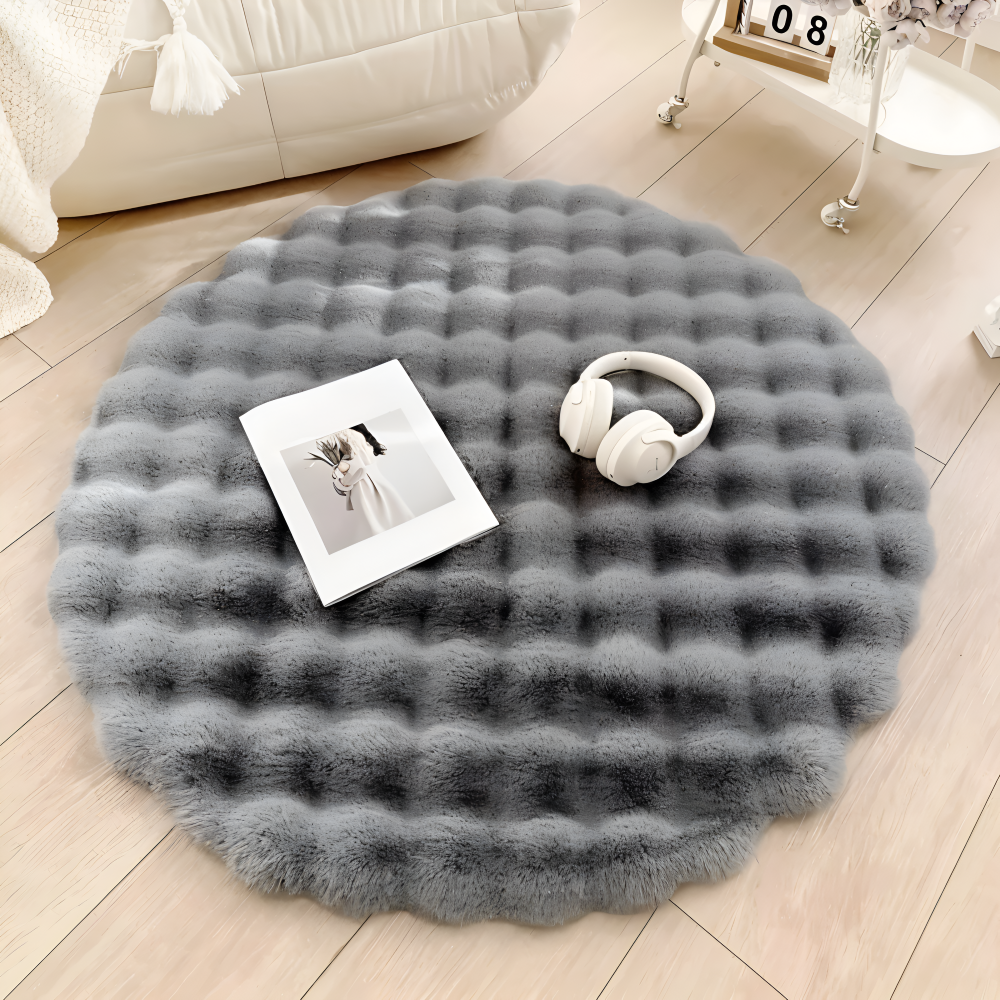 Plush Round Non Slip Door Mat – Warm Home Decor