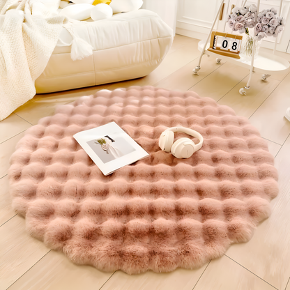 Plush Round Non Slip Door Mat – Warm Home Decor