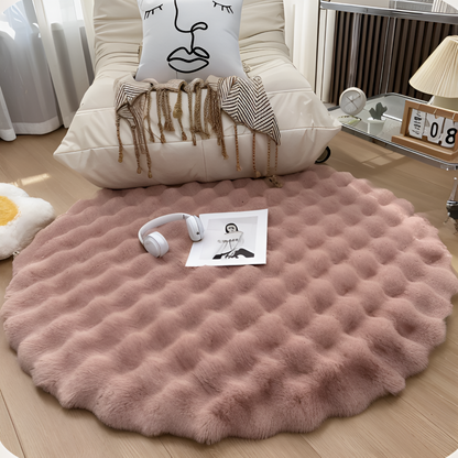 Plush Round Non Slip Door Mat – Warm Home Decor