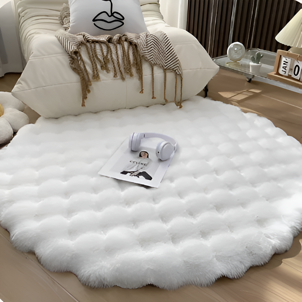 Plush Round Non Slip Door Mat – Warm Home Decor