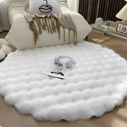 Plush Round Non Slip Door Mat – Warm Home Decor