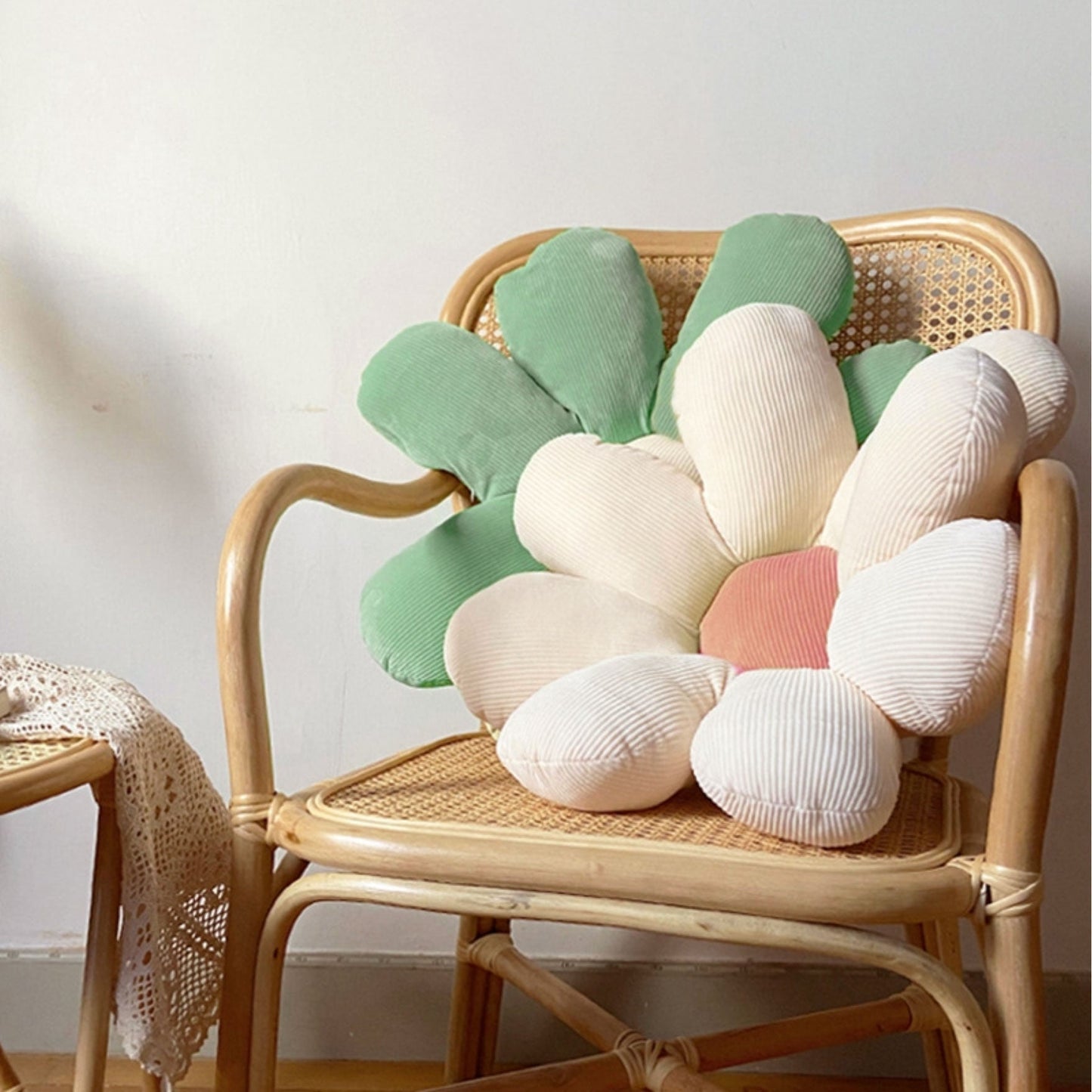 Soft Floral Pillow Cover