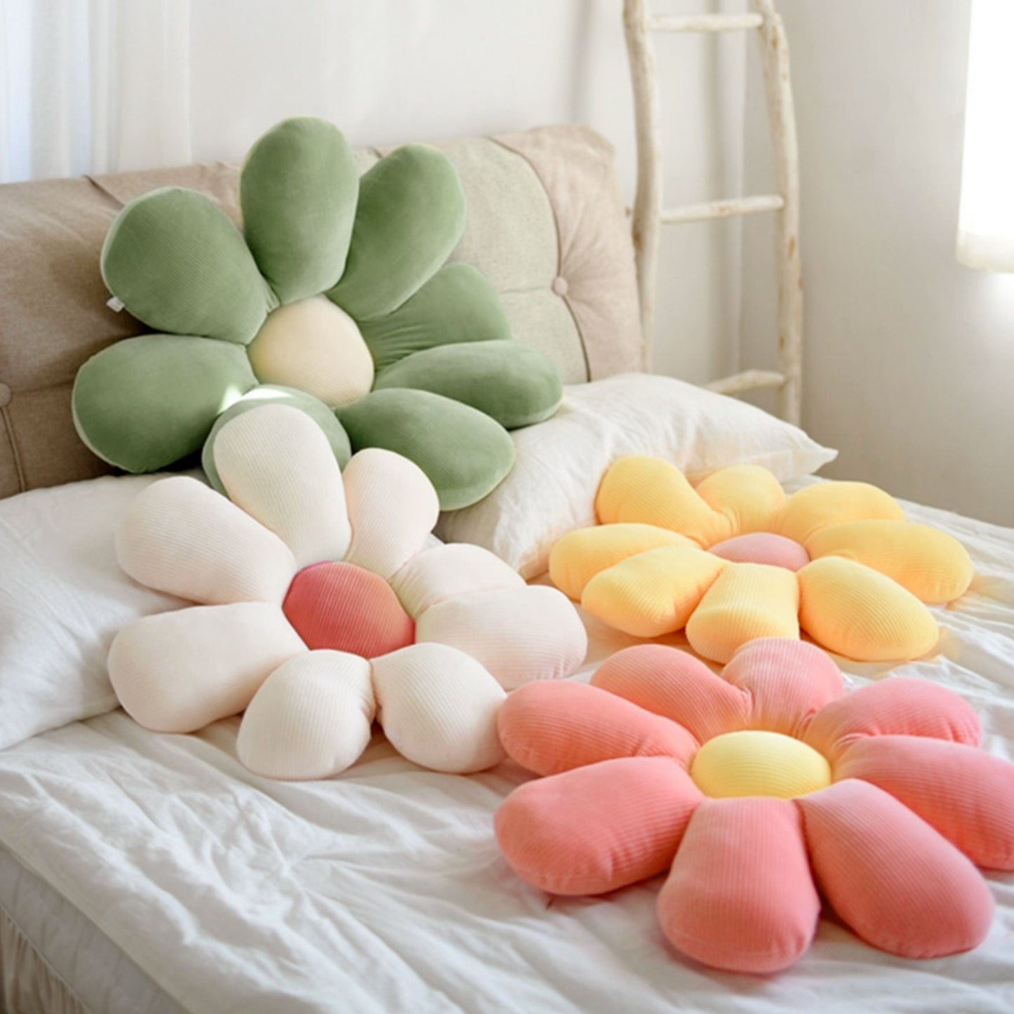 Soft Floral Pillow Cover