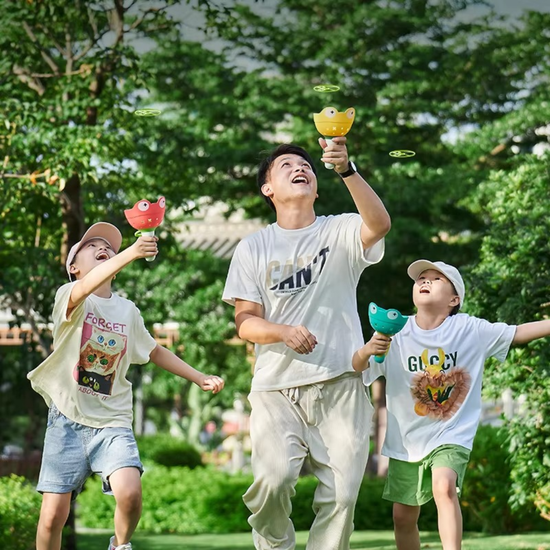 Fun Spin Top Toy with Pull String Launcher