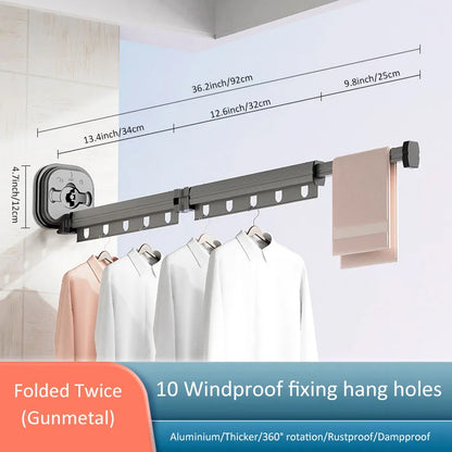 Space Saving Foldable Laundry Rack
