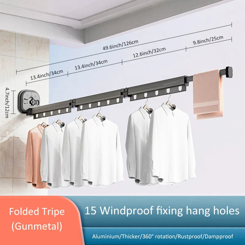 Space Saving Foldable Laundry Rack