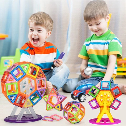 Fun Magnetic Blocks Construction Toy Set