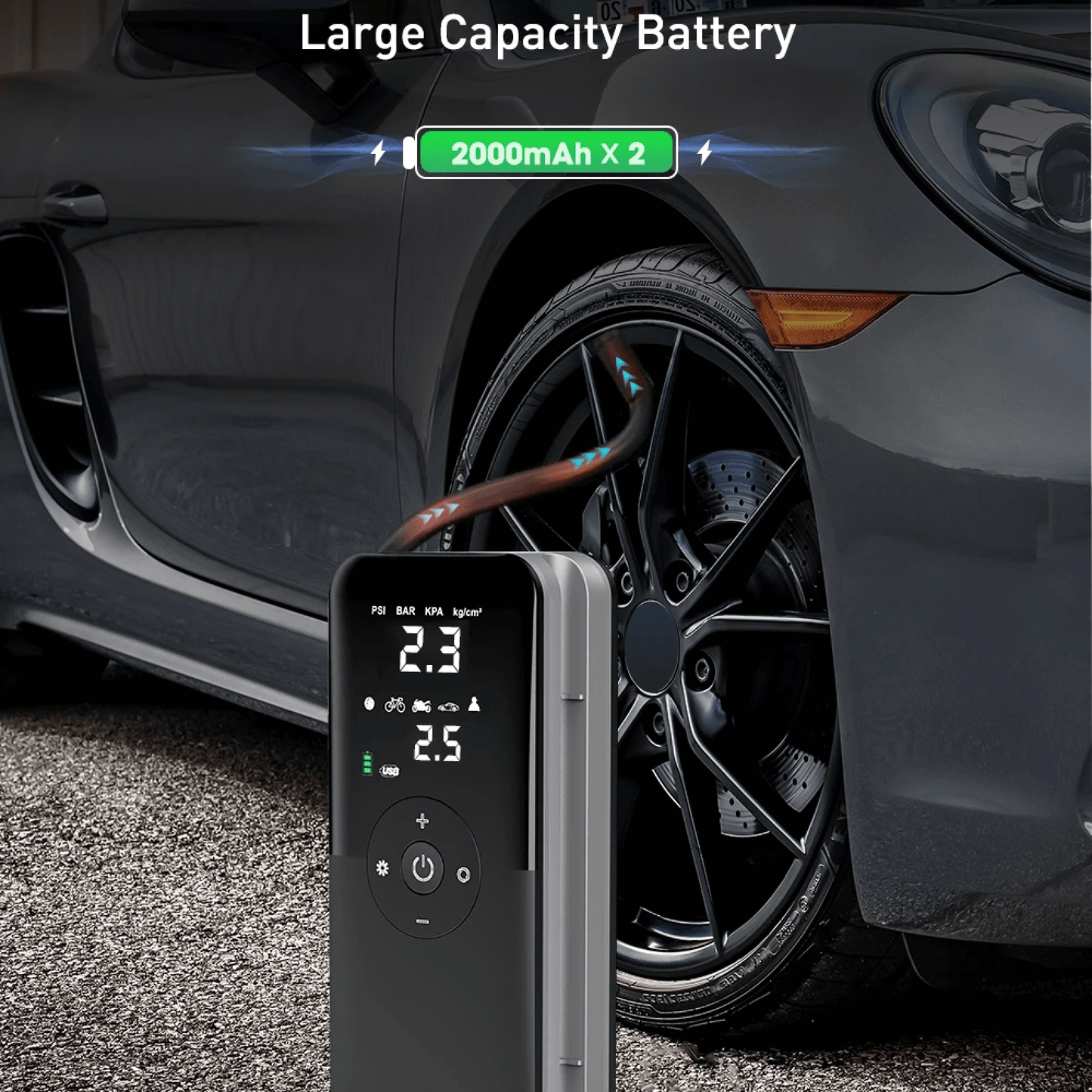 Portable Air Compressor Tyre Pump Rechargeable